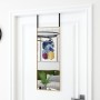 Espejo de puerta cristal y aluminio negro 30x80 cm de vidaXL, Espejos - Ref: Foro24-327413, Precio: 31,44 €, Descuento: %