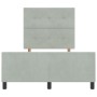Estructura de Cama de Terciopelo Gris Claro 120x200 cm de , Camas y somieres - Ref: Foro24-3344933, Precio: 173,56 €, Descuen...