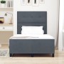 Cama Estructura Gris Oscuro 120x200 cm Terciopelo de , Camas y somieres - Ref: Foro24-3344934, Precio: 187,72 €, Descuento: %