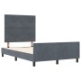 Cama Estructura Gris Oscuro 120x200 cm Terciopelo de , Camas y somieres - Ref: Foro24-3344934, Precio: 187,72 €, Descuento: %