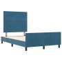 Cama Azul Oscuro 120x200 cm Terciopelo de , Camas y somieres - Ref: Foro24-3344937, Precio: 190,38 €, Descuento: %