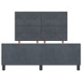Estructura de Cama de Terciopelo Gris Oscuro 140x190 cm de , Camas y somieres - Ref: Foro24-3344940, Precio: 215,19 €, Descue...