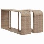 Set de sofás de jardín 11pzas con cojines ratán sintético beige en Conjuntos de jardín | Comprar online en Foru.es