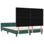 Estructura de cama de terciopelo verde oscuro 140x190 cm de , Camas y somieres - Ref: Foro24-3344942, Precio: 230,21 €, Descu...