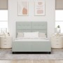 Estructura de Cama Gris Claro 140x200 cm Terciopelo de , Camas y somieres - Ref: Foro24-3344945, Precio: 222,47 €, Descuento: %