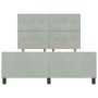 Estructura de Cama Gris Claro 140x200 cm Terciopelo de , Camas y somieres - Ref: Foro24-3344945, Precio: 222,47 €, Descuento: %