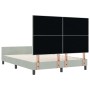 Estructura de Cama Gris Claro 140x200 cm Terciopelo de , Camas y somieres - Ref: Foro24-3344945, Precio: 222,47 €, Descuento: %
