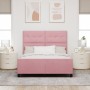 Estructura de Cama Rosa 140x200 cm Terciopelo de , Camas y somieres - Ref: Foro24-3344950, Precio: 227,84 €, Descuento: %