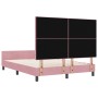 Estructura de Cama Rosa 140x200 cm Terciopelo de , Camas y somieres - Ref: Foro24-3344950, Precio: 227,84 €, Descuento: %