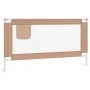 Child's bed safety rail in gray taupe fabric 150x25 cm by vidaXL, Safety railings - Ref: Foro24-10220, Price: 34,87 €, Discou...