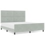 Estructura de Cama Gris Claro 180x200 cm Terciopelo de , Camas y somieres - Ref: Foro24-3344957, Precio: 263,85 €, Descuento: %