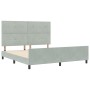 Estructura de Cama Gris Claro 180x200 cm Terciopelo de , Camas y somieres - Ref: Foro24-3344957, Precio: 263,85 €, Descuento: %