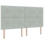 Estructura de Cama Gris Claro 180x200 cm Terciopelo de , Camas y somieres - Ref: Foro24-3344957, Precio: 263,85 €, Descuento: %