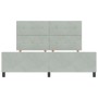 Estructura de Cama Gris Claro 180x200 cm Terciopelo de , Camas y somieres - Ref: Foro24-3344957, Precio: 263,85 €, Descuento: %