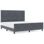 Estructura de Cama Gris Oscuro 180x200 cm Terciopelo de , Camas y somieres - Ref: Foro24-3344958, Precio: 241,50 €, Descuento: %