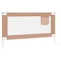 Child's bed safety rail in gray taupe fabric 150x25 cm by vidaXL, Safety railings - Ref: Foro24-10220, Price: 34,87 €, Discou...