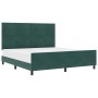Marco de Cama Verde Oscuro 180x200 cm Terciopelo de , Camas y somieres - Ref: Foro24-3344960, Precio: 261,76 €, Descuento: %