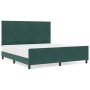 Marco de Cama Verde Oscuro 180x200 cm Terciopelo de , Camas y somieres - Ref: Foro24-3344960, Precio: 261,76 €, Descuento: %