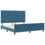 Cama Azul Oscuro 180x200 cm Terciopelo de , Camas y somieres - Ref: Foro24-3344961, Precio: 261,55 €, Descuento: %