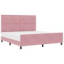 Estructura de cama de terciopelo rosa 180x200 cm de , Camas y somieres - Ref: Foro24-3344962, Precio: 222,07 €, Descuento: %