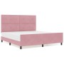 Estructura de cama de terciopelo rosa 180x200 cm de , Camas y somieres - Ref: Foro24-3344962, Precio: 222,07 €, Descuento: %