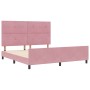 Estructura de cama de terciopelo rosa 180x200 cm de , Camas y somieres - Ref: Foro24-3344962, Precio: 222,07 €, Descuento: %