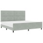 Estructura de cama Gris Claro 200x200 cm Terciopelo de , Camas y somieres - Ref: Foro24-3344963, Precio: 252,70 €, Descuento: %