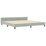 Estructura de cama Gris Claro 200x200 cm Terciopelo de , Camas y somieres - Ref: Foro24-3344963, Precio: 252,70 €, Descuento: %
