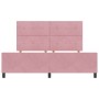 Estructura de cama de terciopelo rosa 180x200 cm de , Camas y somieres - Ref: Foro24-3344962, Precio: 222,07 €, Descuento: %