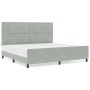 Estructura de cama Gris Claro 200x200 cm Terciopelo de , Camas y somieres - Ref: Foro24-3344963, Precio: 252,70 €, Descuento: %