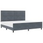 Estructura de Cama Gris Oscuro 200x200 cm Terciopelo de , Camas y somieres - Ref: Foro24-3344964, Precio: 253,20 €, Descuento: %