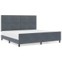 Estructura de Cama Gris Oscuro 200x200 cm Terciopelo de , Camas y somieres - Ref: Foro24-3344964, Precio: 253,20 €, Descuento: %