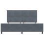 Estructura de Cama Gris Oscuro 200x200 cm Terciopelo de , Camas y somieres - Ref: Foro24-3344964, Precio: 253,20 €, Descuento: %