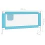 Barandilla de seguridad cama de niño azul tela 180x25 cm de vidaXL, Barandillas de seguridad - Ref: Foro24-10213, Precio: 36,...