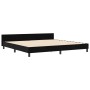 Estructura de Cama Negra 200x200 cm Terciopelo de , Camas y somieres - Ref: Foro24-3344965, Precio: 251,28 €, Descuento: %