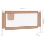Child's bed safety rail in gray taupe fabric 150x25 cm by vidaXL, Safety railings - Ref: Foro24-10220, Price: 34,87 €, Discou...
