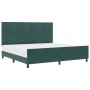 Estructura de cama Verde Oscuro 200x200 cm Terciopelo de , Camas y somieres - Ref: Foro24-3344966, Precio: 270,48 €, Descuent...