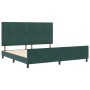 Estructura de cama Verde Oscuro 200x200 cm Terciopelo de , Camas y somieres - Ref: Foro24-3344966, Precio: 270,48 €, Descuent...
