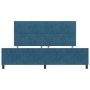 Cama Azul Oscuro 200x200 cm Terciopelo de , Camas y somieres - Ref: Foro24-3344967, Precio: 275,48 €, Descuento: %
