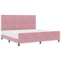 Estructura de Cama Rosa 200x200 cm Terciopelo de , Camas y somieres - Ref: Foro24-3344968, Precio: 256,10 €, Descuento: %