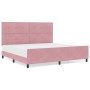 Estructura de Cama Rosa 200x200 cm Terciopelo de , Camas y somieres - Ref: Foro24-3344968, Precio: 256,10 €, Descuento: %