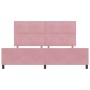Estructura de Cama Rosa 200x200 cm Terciopelo de , Camas y somieres - Ref: Foro24-3344968, Precio: 256,10 €, Descuento: %