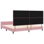 Estructura de Cama Rosa 200x200 cm Terciopelo de , Camas y somieres - Ref: Foro24-3344968, Precio: 256,10 €, Descuento: %