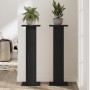 Soporte para plantas 2 piezas Negro Roble 30x30x95 cm Madera elaborada de , Soportes para macetas - Ref: Foro24-3345110, Prec...