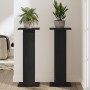 Soporte para plantas 2 pcs Negro Roble 30x30x80 cm Madera elaborada de , Soportes para macetas - Ref: Foro24-3345111, Precio:...