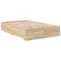 Estructura de cama sin colchón con cajones Doble de madera engineered de , Camas y somieres - Ref: Foro24-3345114, Precio: 19...