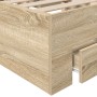 Estructura de cama sin colchón con cajones Doble de madera engineered de , Camas y somieres - Ref: Foro24-3345114, Precio: 19...