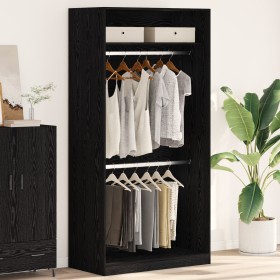 Armario de roble negro - 100x50x200 cm de , Armarios roperos - Ref: Foro24-3345115, Precio: 196,59 €, Descuento: %