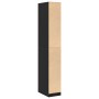 Armario Roble Negro - 30x50x200 cm, Hecho de Madera Elaborada de , Armarios roperos - Ref: Foro24-3345117, Precio: 132,17 €, ...