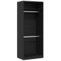 Armario Negro Roble 80x50x200 cm Madera Elaborada de , Armarios roperos - Ref: Foro24-3345119, Precio: 165,17 €, Descuento: %